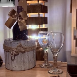 Rustic Chill. Concrete Wine Chiller